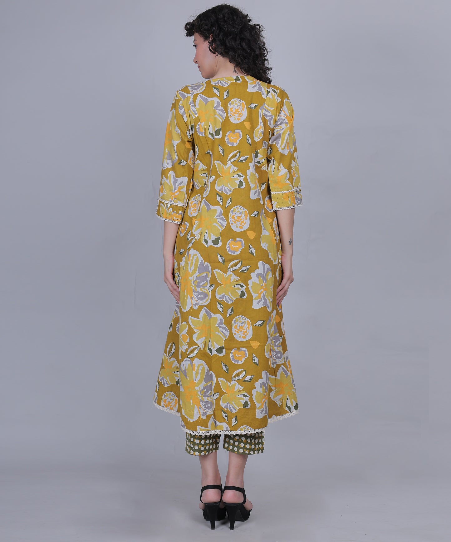 Tomato Red Premium Cotton Kurta Duppata Set